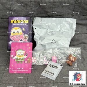 Minions Bedtime Stories by Bob and Tim Series Figures Pop Mart, Santa's Workshop